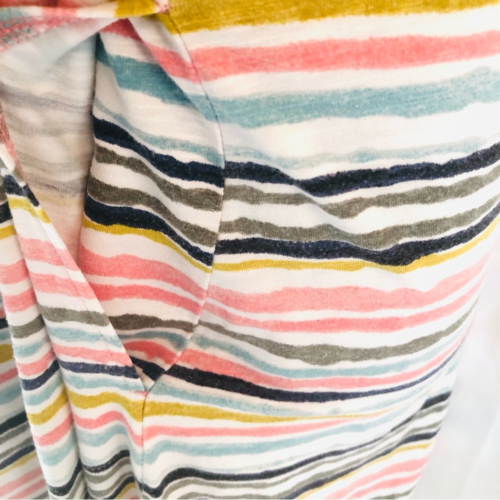 T by TALBOTS Striped Henley Sleeveless T Shirt Dress - Picture 6 of 11